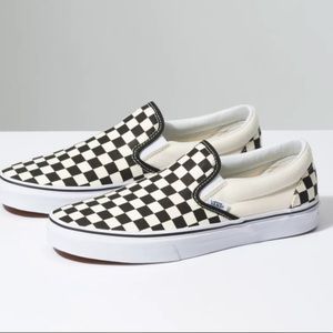 Checkerboard Slide on Vans